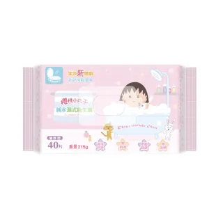 【櫻桃小丸子】純水濕式衛生紙(40抽x36包/箱)