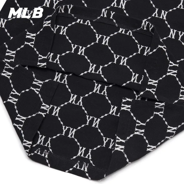 【MLB】女版短袖Polo衫 MONOGRAM系列 紐約洋基隊(3FPQM6023-50BKS)