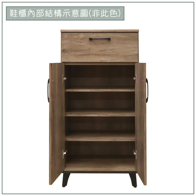 【唯熙傢俱】唯樂炭燒白橡色2尺鞋櫃(玄關櫃 鞋櫃 鞋子收納櫃 收納櫃 置物櫃)