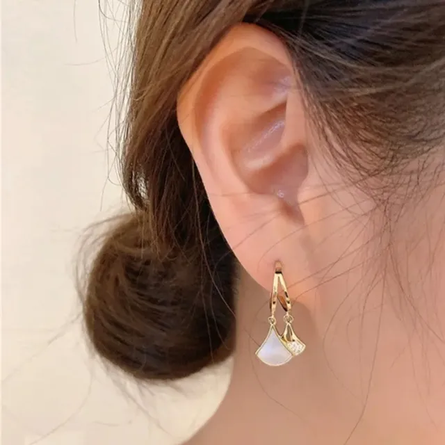 【Oni 歐妮】小杏運 耳針穿式耳環耳釘耳骨環 耳飾925銀針(1對入)