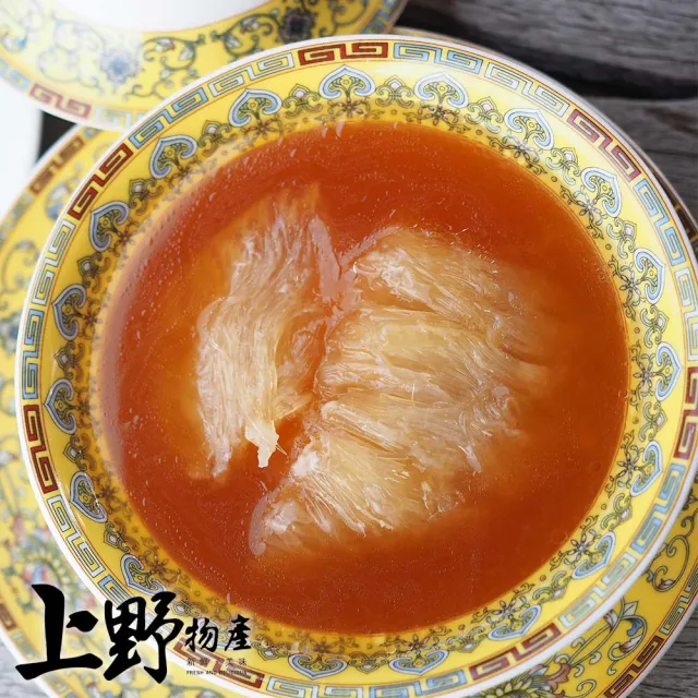 【上野物產】3組 台灣產 珍饌 羽毛魚翅金湯組(2100g±10%/魚翅+湯/組)