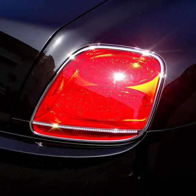 【IDFR】Bentley 賓利 Continental GT 2003~2008 鍍鉻銀 鑲鑽 後燈框 飾貼(車燈框 後燈框 尾燈框)