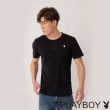 【PLAYBOY】藝術感LOGO上衣(黑色)