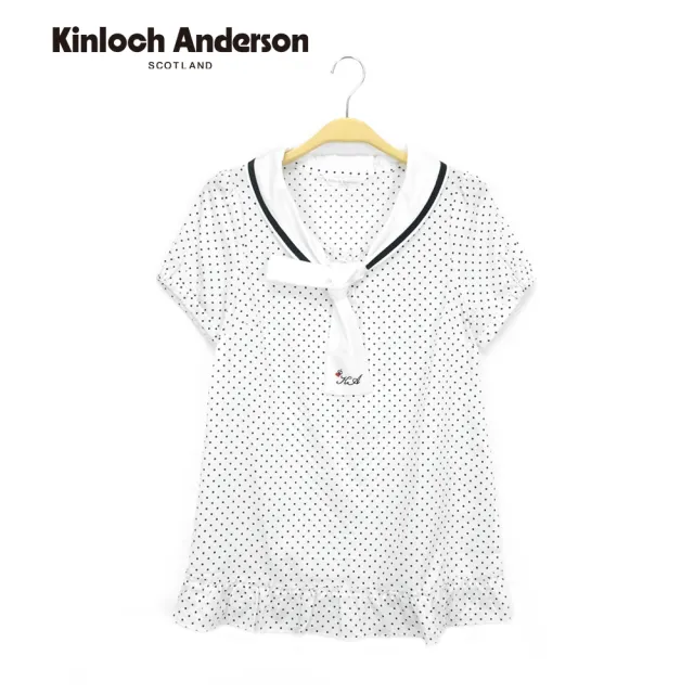 【Kinloch Anderson】水冰點點長版上衣  金安德森女裝(白)
