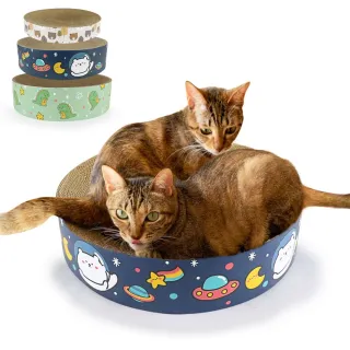 【貓本屋】下凹式雙面貓抓盆/貓抓窩M號(33x5.5cm)