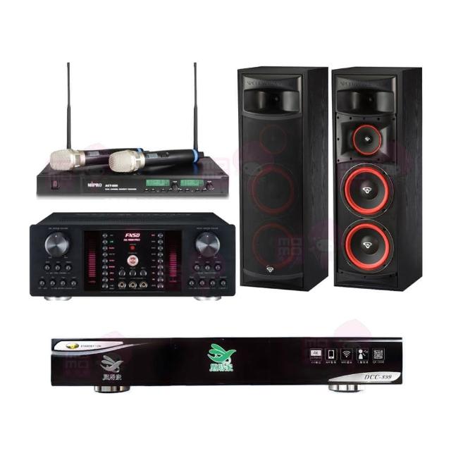 【點將家】DCC-899+FNSD AK-9800 PRO+ACT-880+XLS-28(點歌機4TB+擴大機+無線麥克風+卡拉OK喇叭)