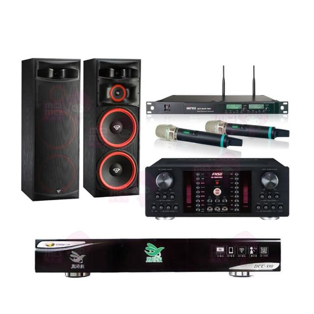 【點將家】DCC-899+FNSD AK-9800 PRO+ACT-8299PRO++XLS-215(點歌機4TB+擴大機+無線麥克風+卡拉OK喇叭)