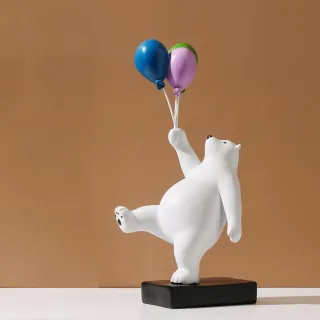 【JEN】北歐創意氣球北極熊裝飾擺飾(2款可選)