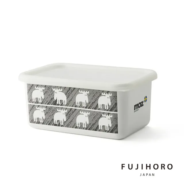 【FUJIHORO 富士琺瑯】MOZ餐系列 琺瑯烘野焙保鮮盒深M+深L(1120ml+1900ml)
