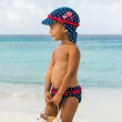 【Playshoes】嬰兒童抗UV防曬水陸兩用遮頸帽-愛心(護頸遮脖遮陽帽泳帽)