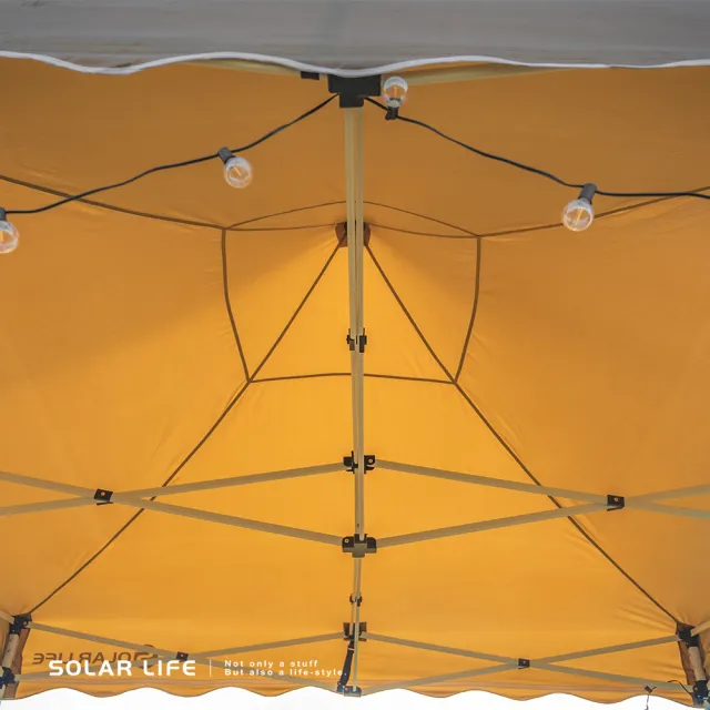 【索樂生活】Solar Life 頂級客廳帳限定全套組 永久保修 速搭炊事帳篷 附收納袋(27秒帳 遮陽遮雨棚)