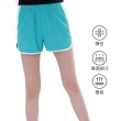 【遊遍天下】女款彈性抗UV防曬涼感吸濕排汗慢跑運動機能短褲(瑜珈褲馬拉松 M-3L)