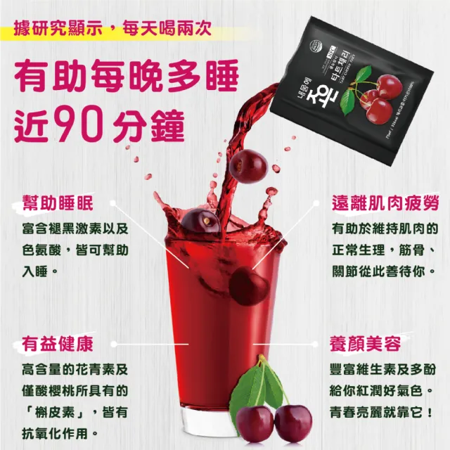 即期品【東勝】韓國農協100%NFC酸櫻桃汁(70mlx30包/盒;效期2024/11/16)
