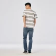 【Lee 官方旗艦】男裝 短袖T恤 / 條紋撞色 古董白 舒適版型(LL220191428)