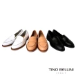 【TINO BELLINI 貝里尼】義大利進口學院文藝氣質牛皮樂福鞋FZLV0001(米)
