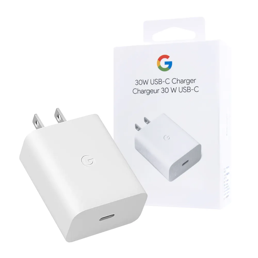 【Google】原廠 30W USB-C 快充充電器 - 白 / Pixel 6系列(公司貨)