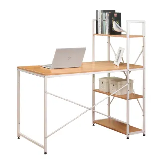 【AT HOME】現代簡約4尺本色書桌/電腦桌/工作桌/(兩色可選/艾美)