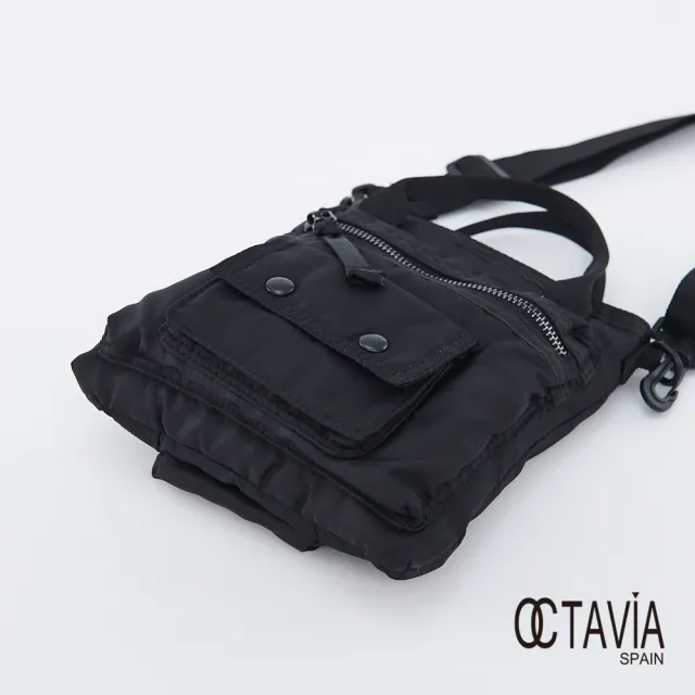 【OCTAVIA 8】雙11 野趣  多口袋隨身尼龍肩斜二用小包(肩包)