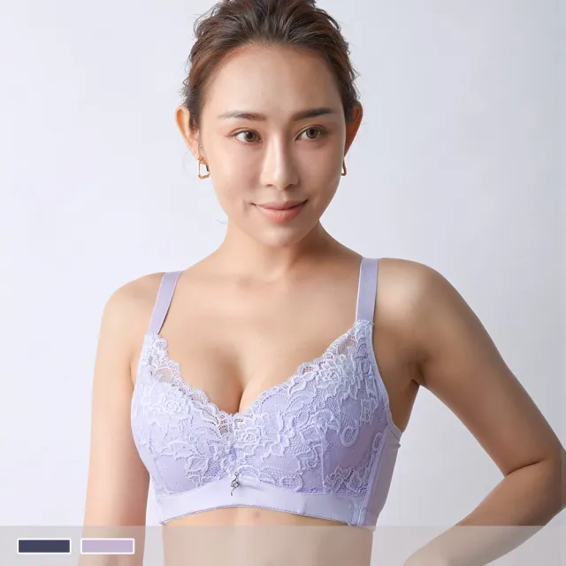 【PINK LADY】任-C罩杯軟鋼圈 花間蜜語 包覆薄襯 單件內衣(蕾絲/軟襯/雙膠條/拉提/女內衣)