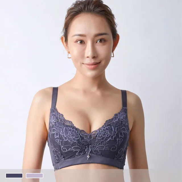 【PINK LADY】任-C罩杯軟鋼圈 花間蜜語 包覆薄襯 單件內衣(蕾絲/軟襯/雙膠條/拉提/女內衣)