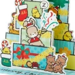 【小禮堂】帕恰狗 造型立體聖誕卡片(平輸品)