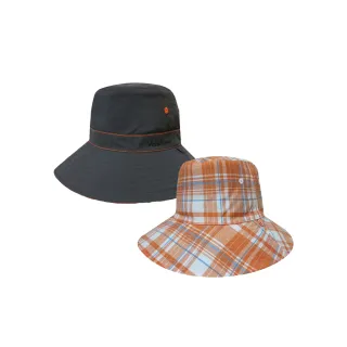 【Mountneer 山林】透氣抗UV雙面帽-深灰和橘藍-11H30-49(防曬帽/機能帽/遮陽帽/休閒帽)