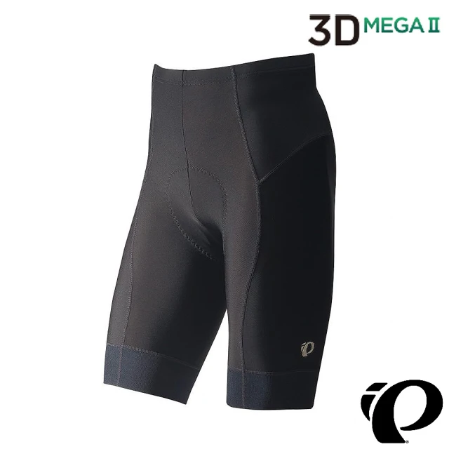 【PEARL iZUMi】3D極厚褲墊 男短車褲 黑 230MEGAII-4 22(初學者/長途/涼感/抗UV/單車/運動/自行車/日本製)