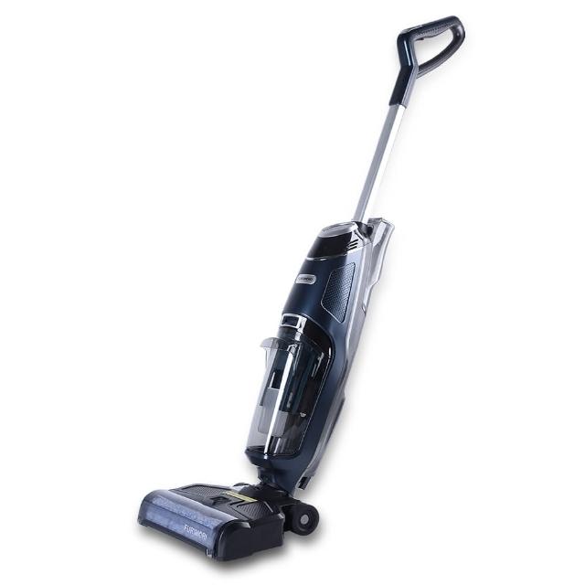  FURIMORI 富力森 FU-VC990 無線直立式吸塵器，搭載 HEPA 濾網與無刷馬達，提供強勁吸力與高效過濾。輕量設計僅 3.1kg~5kg，適用於木材、石材、大理石、短毛地毯、強化地板、木地板等，完美適合 20-30 坪空間。吸拖兩用功能，一機多用，1 年保固，輕鬆清潔家居環境。 