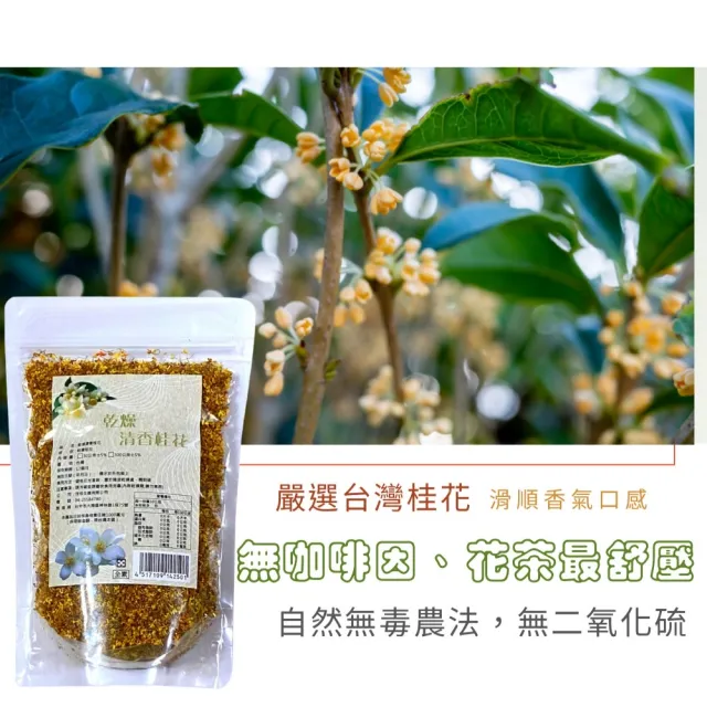 【茂格生機】清香乾燥桂花50g(黃金桂花 桂花茶)