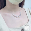 【City Diamond 引雅】18K AKOYA日本珍珠套組 伸縮鍊 母女姊妹款(東京Yuki系列)