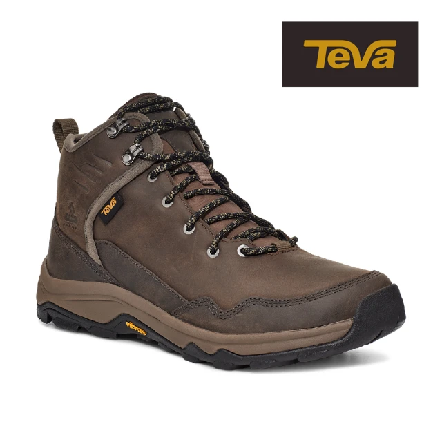 TEVA 原廠貨 男 Riva Mid RP 高筒防水黃金大底郊山鞋/登山鞋(棕色-TV1123770BRN)