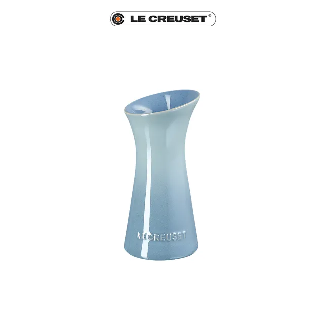 【Le Creuset】瓷器珠光薔薇花瓶150ml(珠光藍)