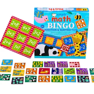 【Jigsaw】兒童數字數學算數賓果遊戲(益智玩具/兒童早教/認知)