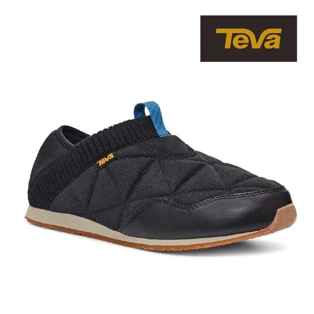 【TEVA】原廠貨 男 ReEmber 兩穿式防潑水菠蘿麵包鞋/休閒鞋/懶人鞋(黑色/灰褐色-TV1125472BPZT)