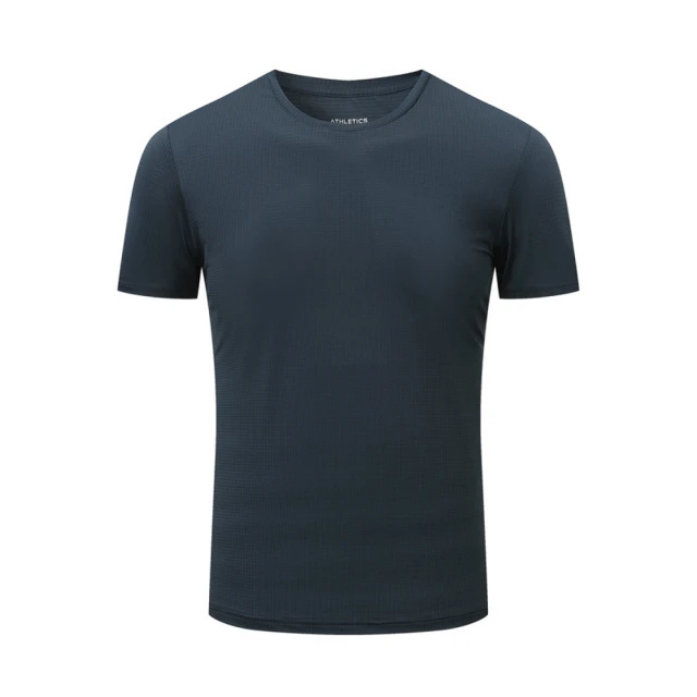 【DZRZVD 杜戛地】110523男款涼感短袖T恤 黑灰色(柔軟高彈力、接觸涼感、透氣排汗)
