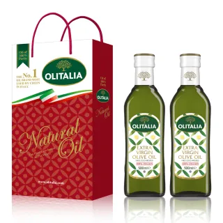 【Olitalia 奧利塔】特級初榨橄欖油禮盒組(500mlx2瓶)