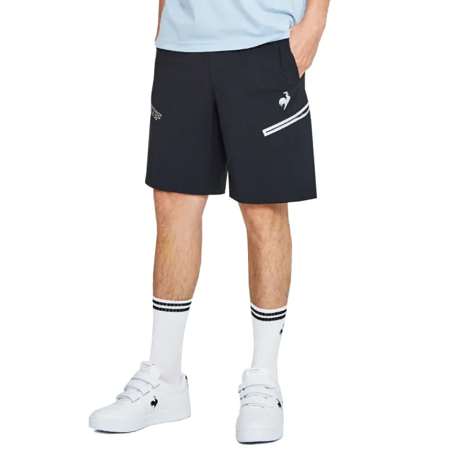 【LE COQ SPORTIF 公雞】四面彈運動生活針織運動短褲 男女-3色-LWP81684_LWP82684