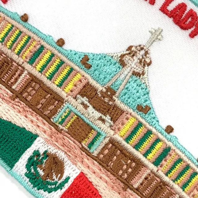 【A-ONE 匯旺】墨西哥瓜達盧佩聖母大教堂 燙布貼 刺繡袖標 地標電繡刺繡士氣章 貼章 補丁貼(NO.398)