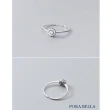 【Porabella】925純銀鋯石戒指 閃耀 優雅 獨特 可調開口式 銀戒 Rings