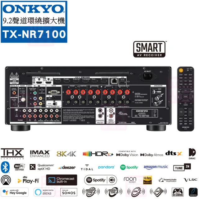 【ONKYO】TX-NR7100+R-625FA+R-34C+R-41M+MS-450(擴大機+主喇叭+中置+環繞+重低音)