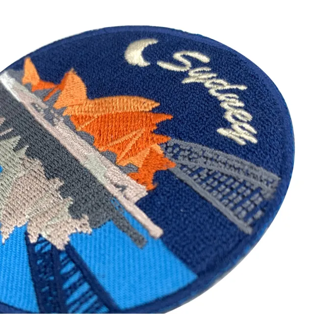 【A-ONE 匯旺】澳洲 雪梨夜景 布藝皮夾 皮包 手機 刺繡貼布 電繡貼 背膠補丁 刺繡士氣章(NO.172)
