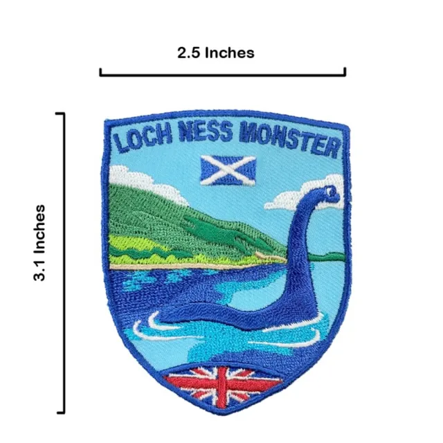 【A-ONE 匯旺】英國 蘇格蘭 尼斯湖水怪 電繡文青設計 布藝徽章 DIY 創意 Patch刺繡(NO.389)