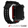 【Element Case】Special Ops Apple Watch 7 45mm 特種行動一體型防摔殼錶帶 - 黑/紅色