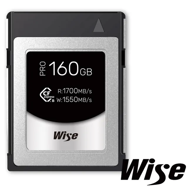 【Wise 裕拓】160G 160GB 1700MB/S CFexpress Type B PRO 高速記憶卡(公司貨 CFX-B160P 適用Z9 1DX3 D6)