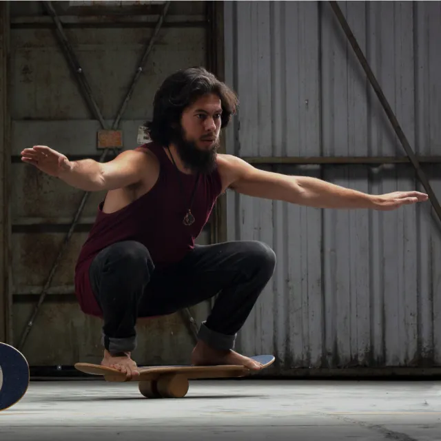 【法國TWOB】平衡訓練板 幾何橘(核心訓練 瑜珈 健身 平衡感 滑板)