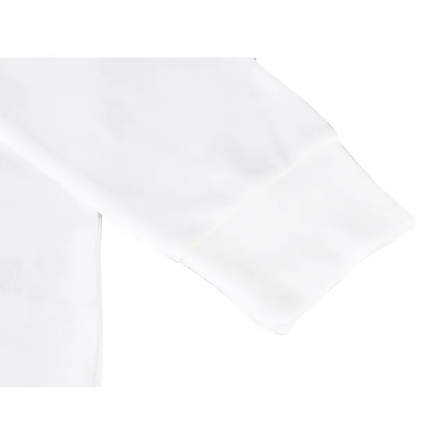 【EMPORIO ARMANI】EMPORIO ARMANI EA7字母LOGO純棉長袖運動T恤(白)