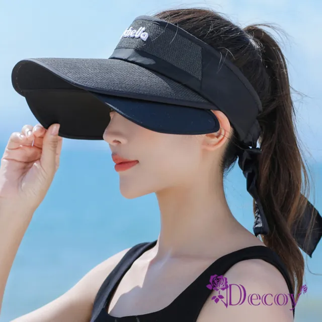 【Decoy】活力海灘＊伸縮帽沿空頂遮陽帽(2色可選)