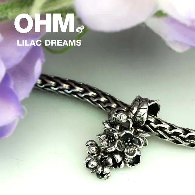【OHM Beads】Lilac Dreams(純銀串珠)
