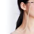 【City Diamond 引雅】天然珍珠母貝 時尚眼鏡鍊 眼鏡鏈 口罩鍊 藍芽耳機 三用多功能鏈(手作設計系列)