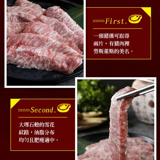 【享吃肉肉】西班牙手切伊比利松阪豬5包(200g±10%/包)